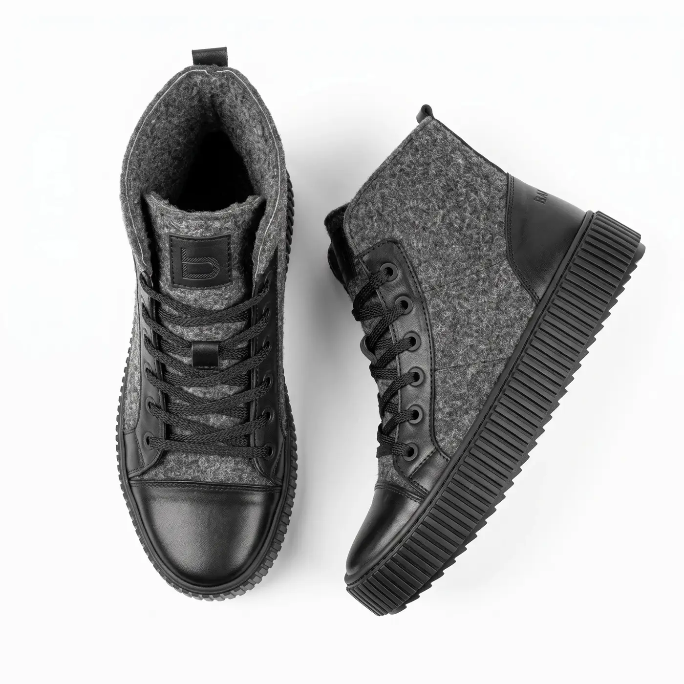 Men's Italian wool felt boots Frost-V-12, grey, photo 4