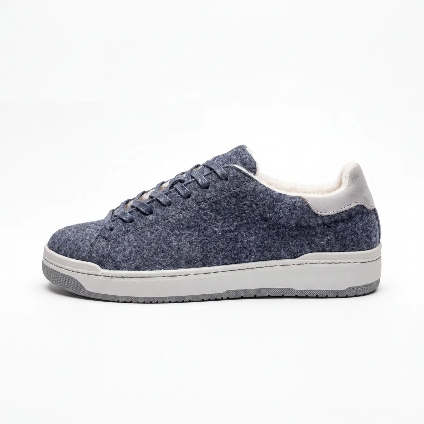 Men's Italian wool felt sneakers Mexico-V-13, blue, photo 2