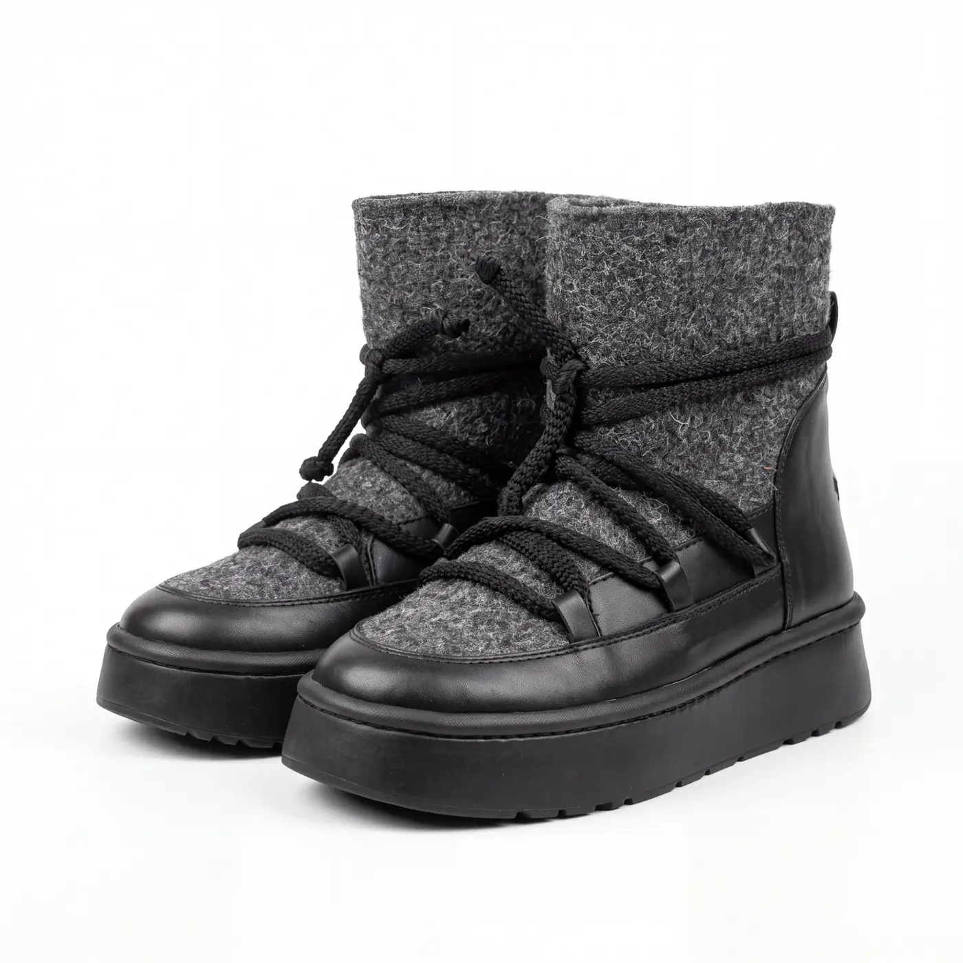 Women's Italian wool felt boots UG-1-92, grey, photo 1