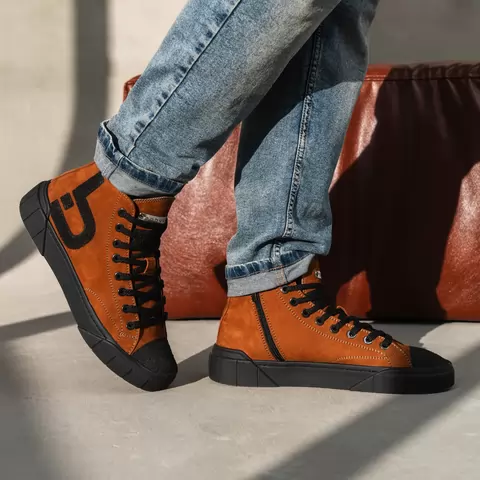 High-top sneakers for men.