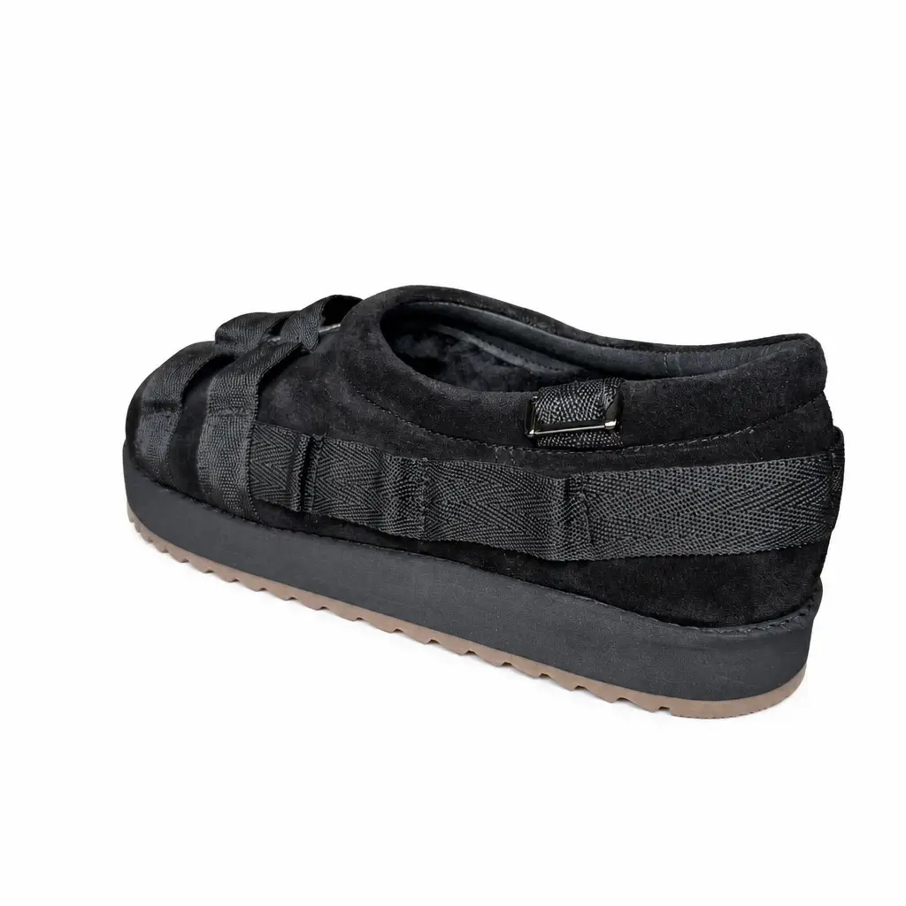 Men's nubuck shearling boots, down to −20 °C Punch-01, black, photo 5