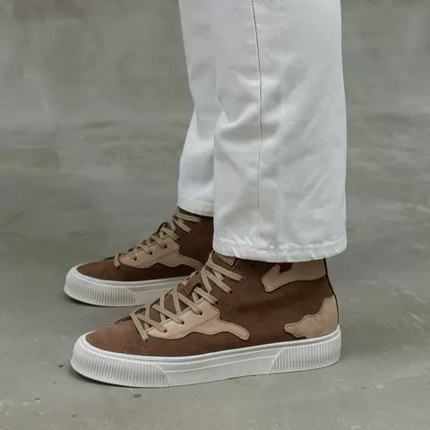 High-top sneakers for men.