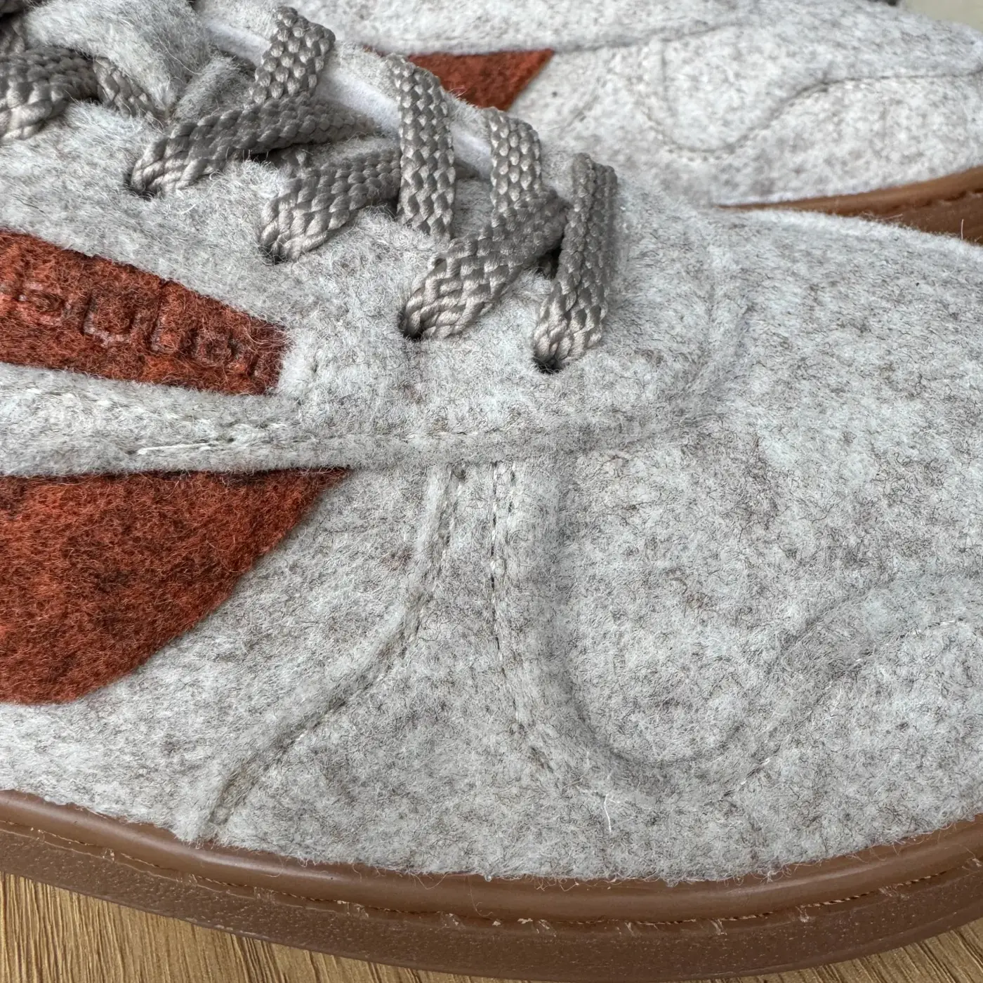 Men's Italian felt sneakers Alen-V-14, brown, photo 5