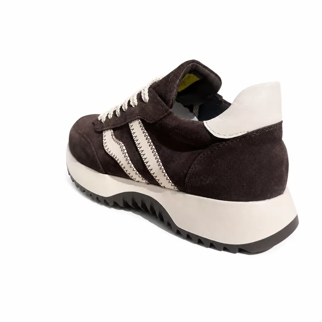 Women's suede trainers Opium-14, brown, photo 6