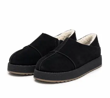 Women's fur-lined nubuck boots, down to −20 °C MARY-91