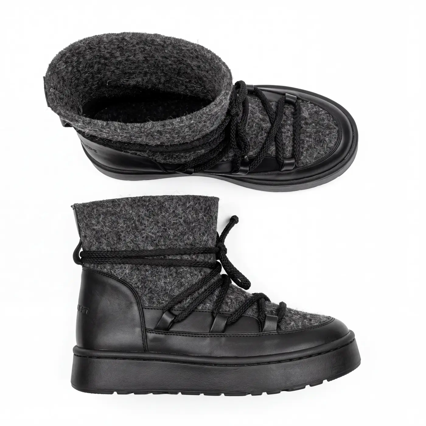 Women's Italian wool felt boots UG-1-92, grey, photo 5