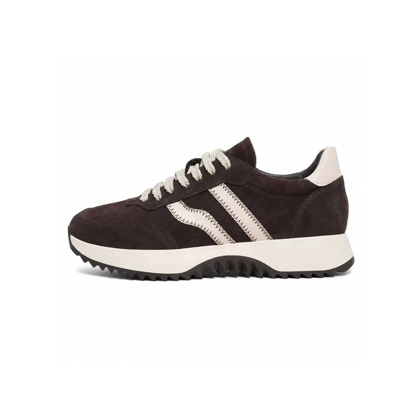 Women's suede trainers Opium-14, brown, photo 5