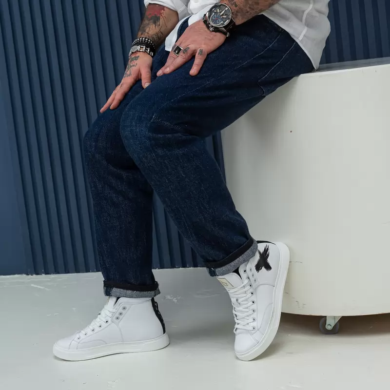High-top sneakers for men.