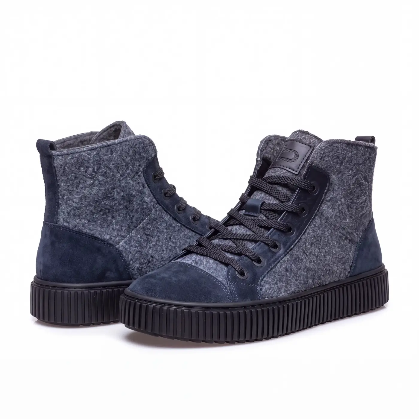 Men's Italian wool felt boots Frost-V-13, blue, photo 4