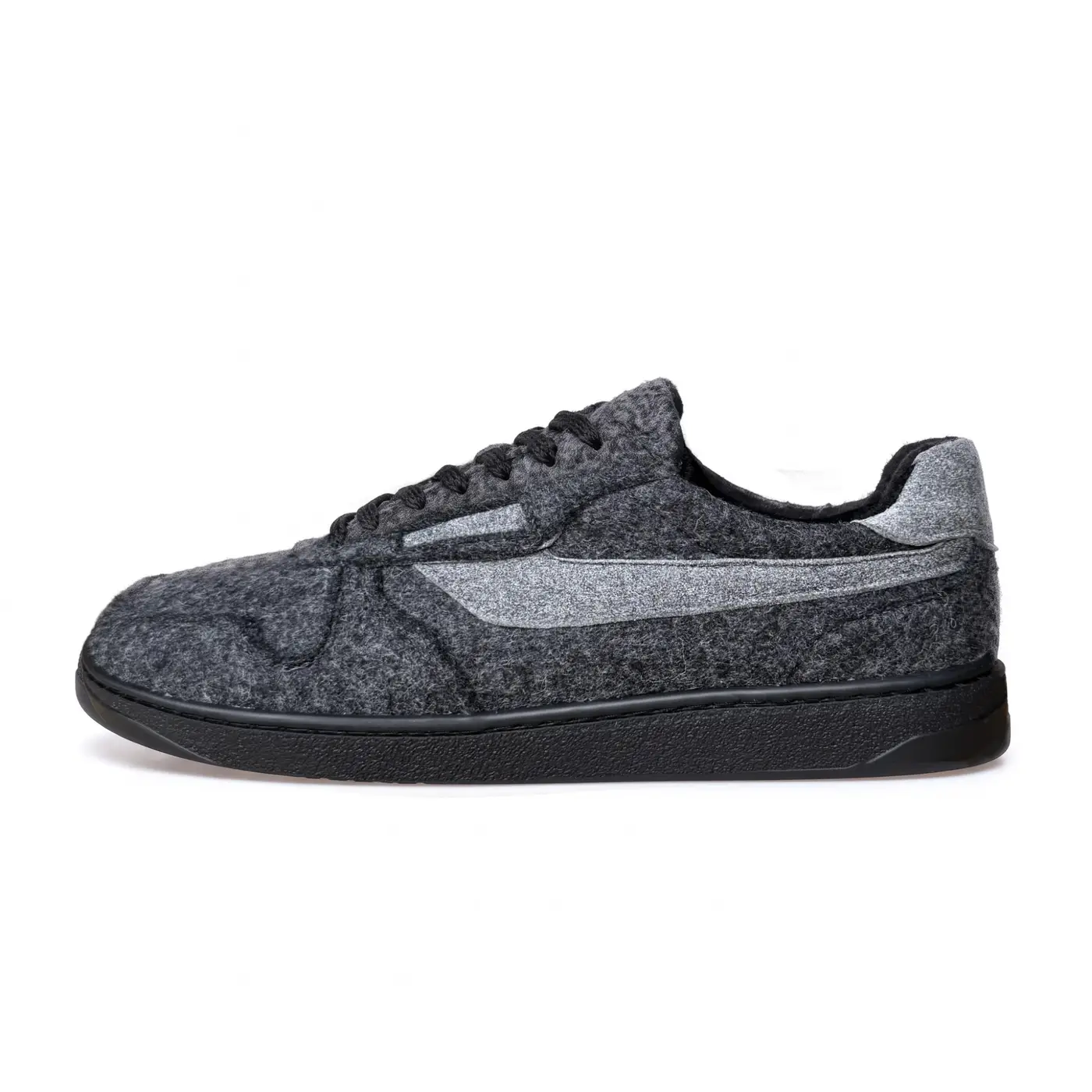Men's Italian felt sneakers Alen-V-12, grey, photo 2