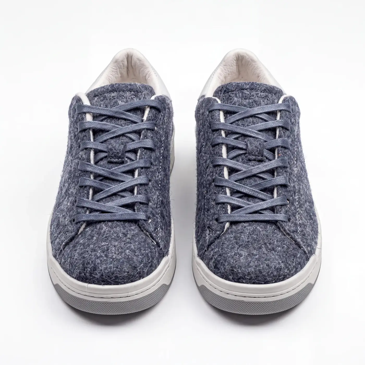 Men's Italian wool felt sneakers Mexico-V-13, blue, photo 4