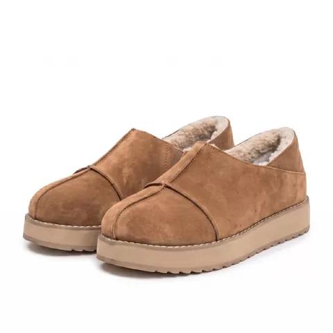 Women's fur-lined nubuck boots, down to −20 °C MARY-94 — Nubuck