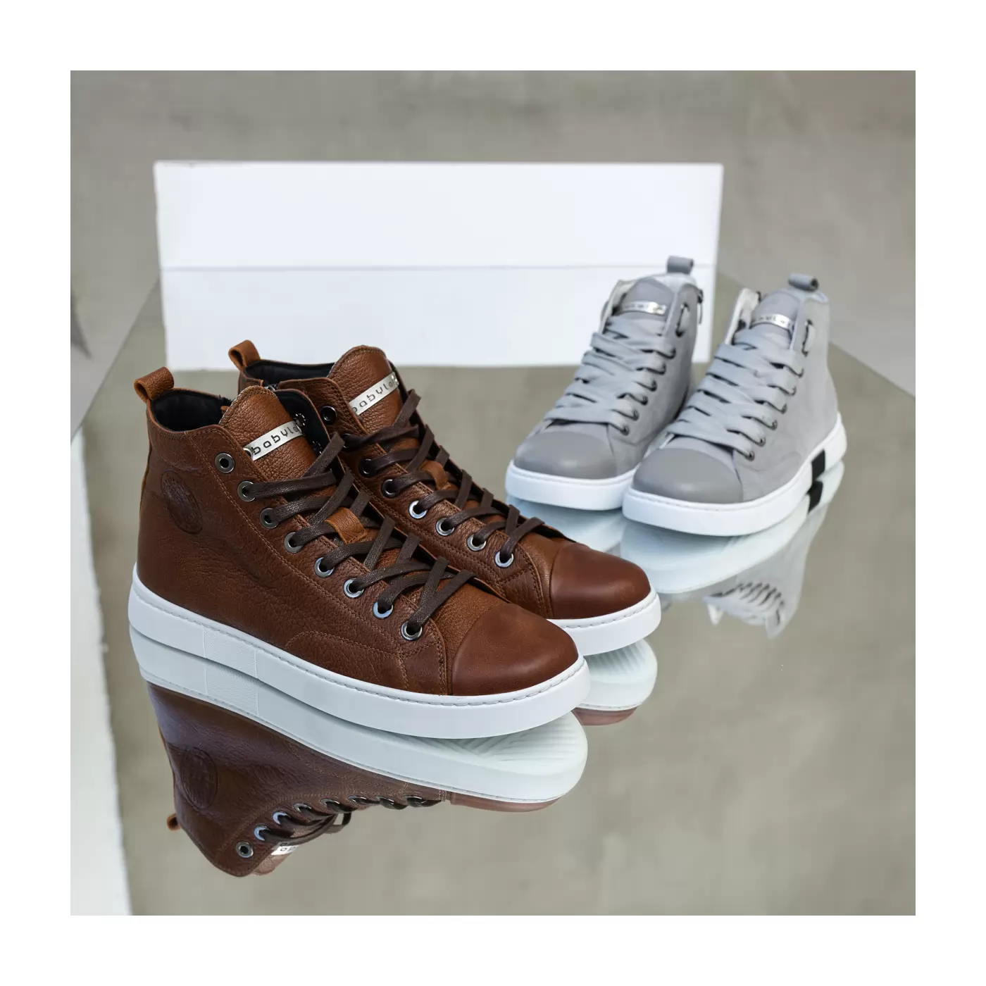 High-top sneakers for men.