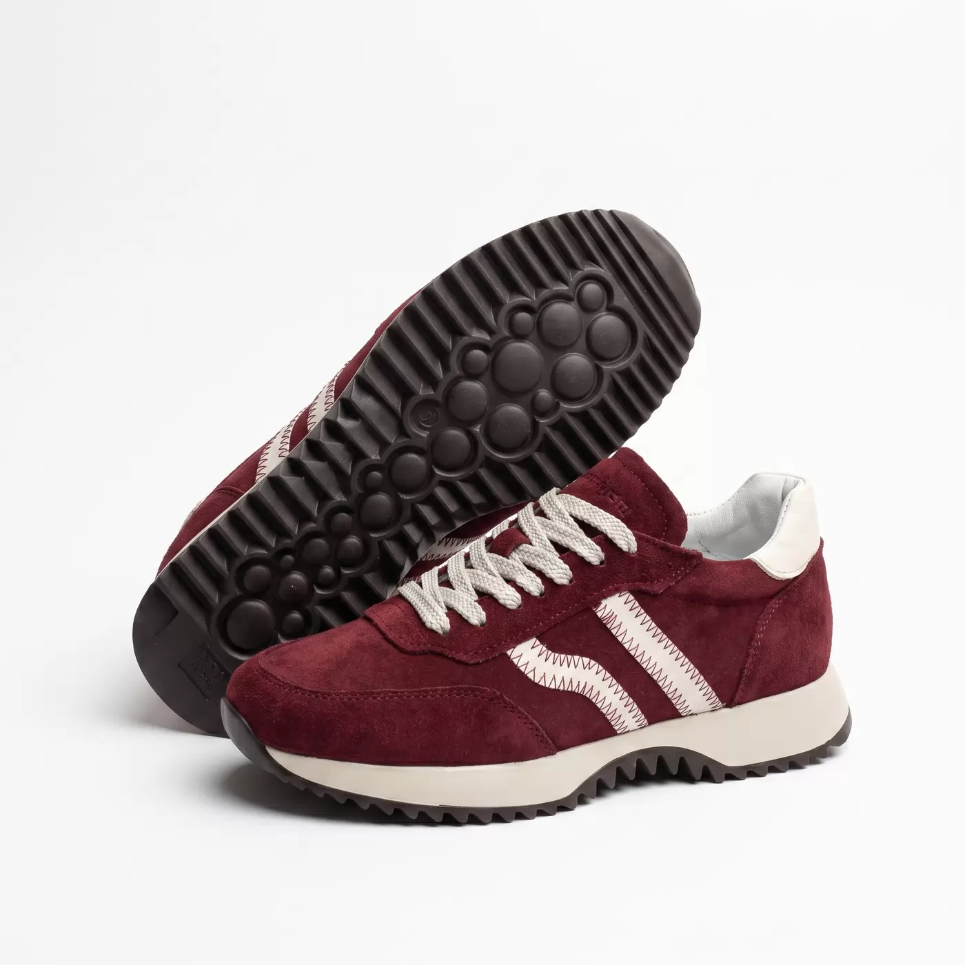 Women's suede trainers Opium-19, red, photo 7