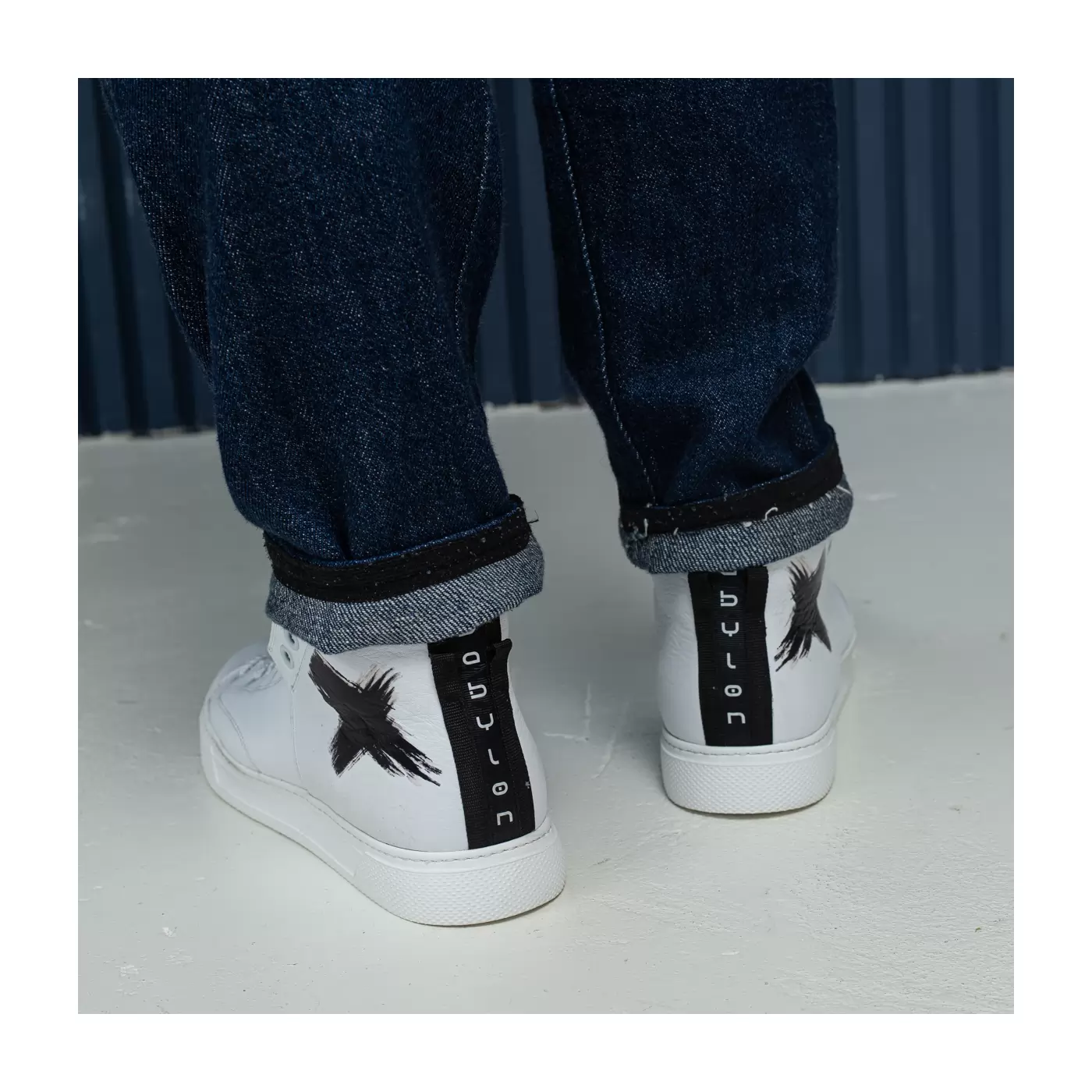 High-top sneakers for men.