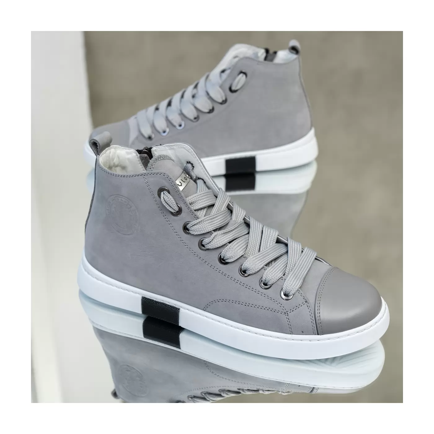 High-top sneakers for men.