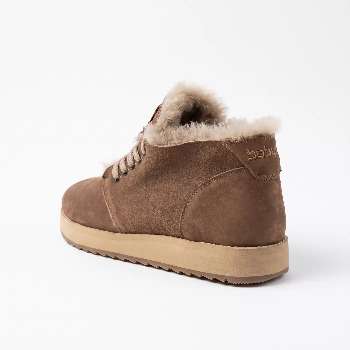 Men's sheepskin boots, down to −20 °C Short-34, brown, photo 5