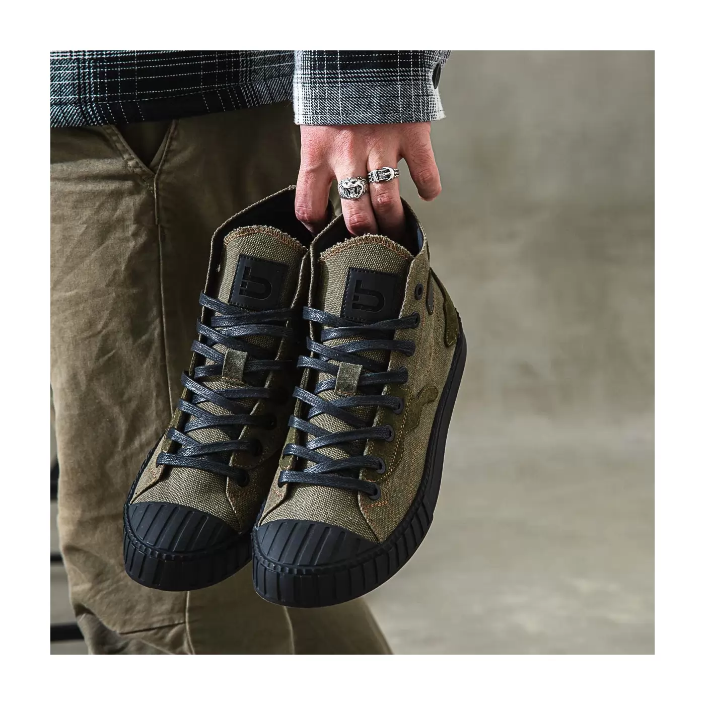 High-top sneakers for men.
