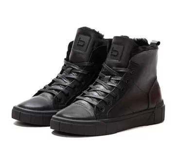 Men's sheepskin-lined leather boots, down to −20 °C Frost-11