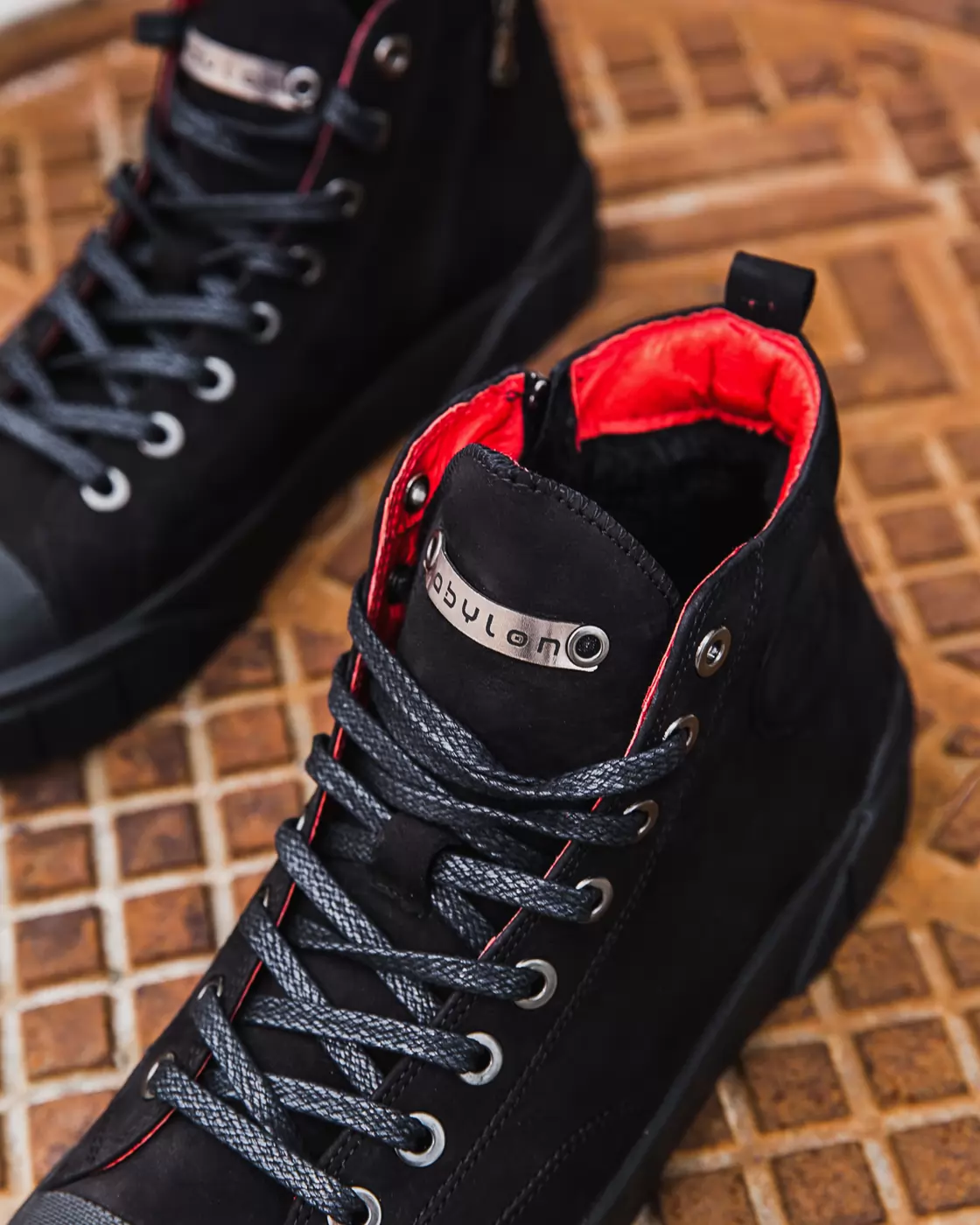 High-top sneakers for men.