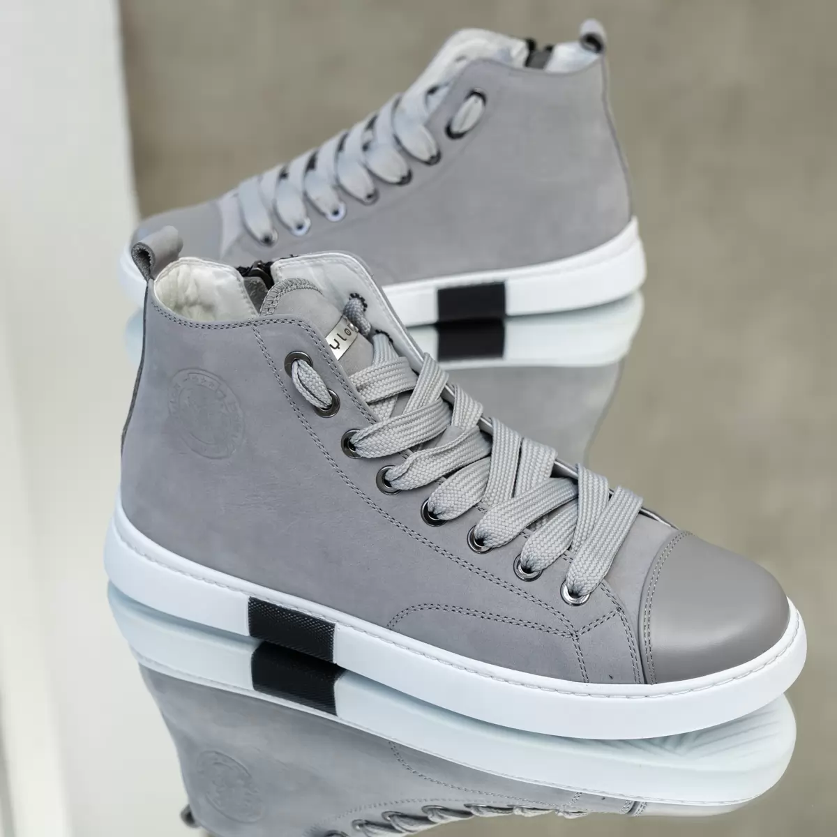 High-top sneakers for men.