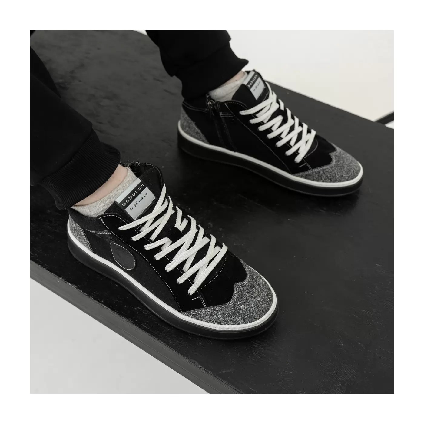 High-top sneakers for men.