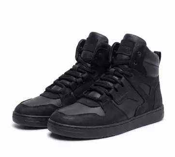 Men's high-top sneakers in leather and nubuck Space-21-X