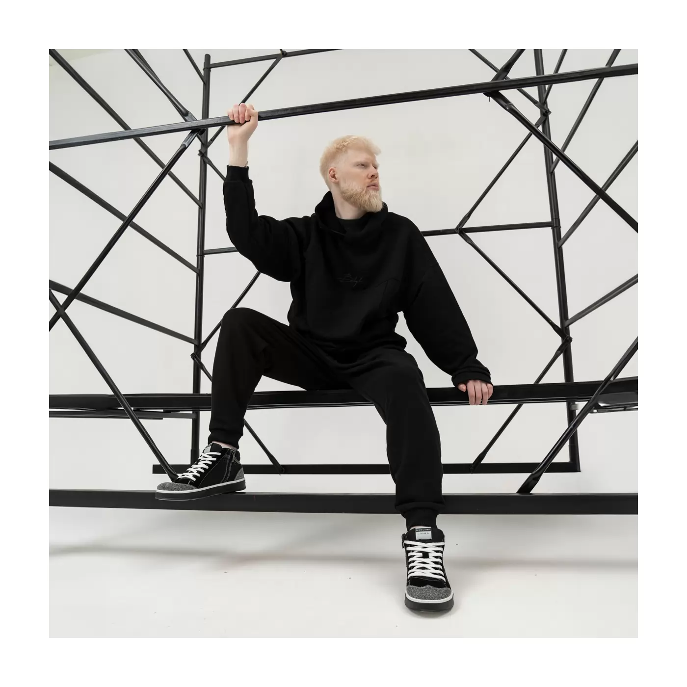 High-top sneakers for men.