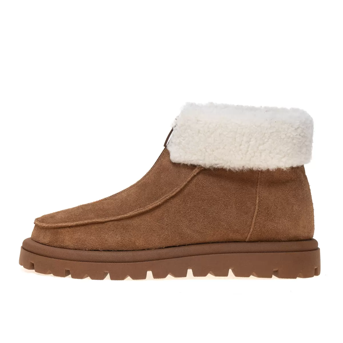 Women's fur-lined winter nubuck boots Cozy-24, brown, photo 7