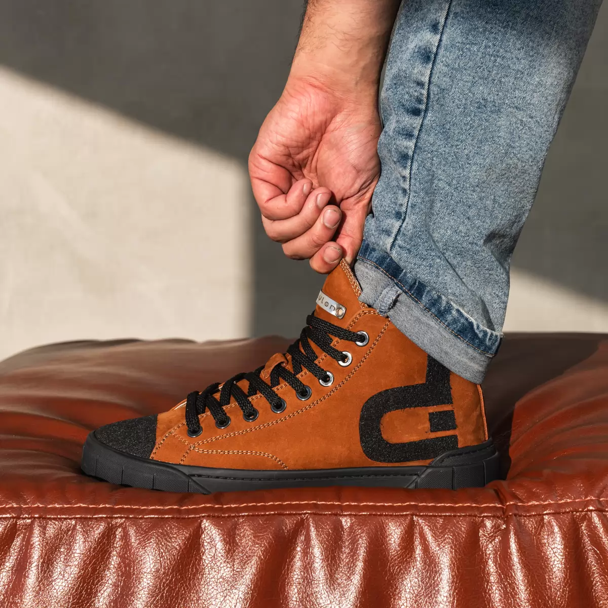 High-top sneakers for men.
