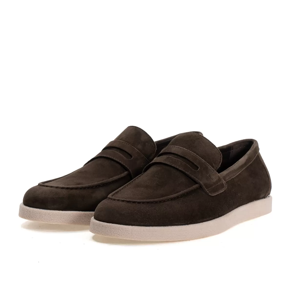 Men's nubuck loafers Flex-14, brown, photo 1