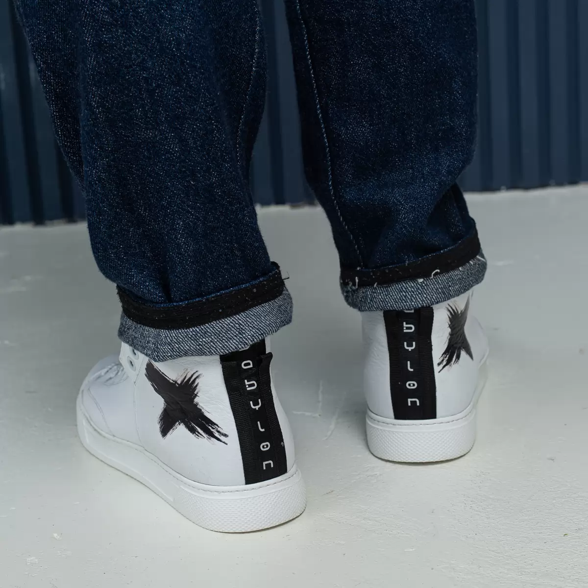 High-top sneakers for men.