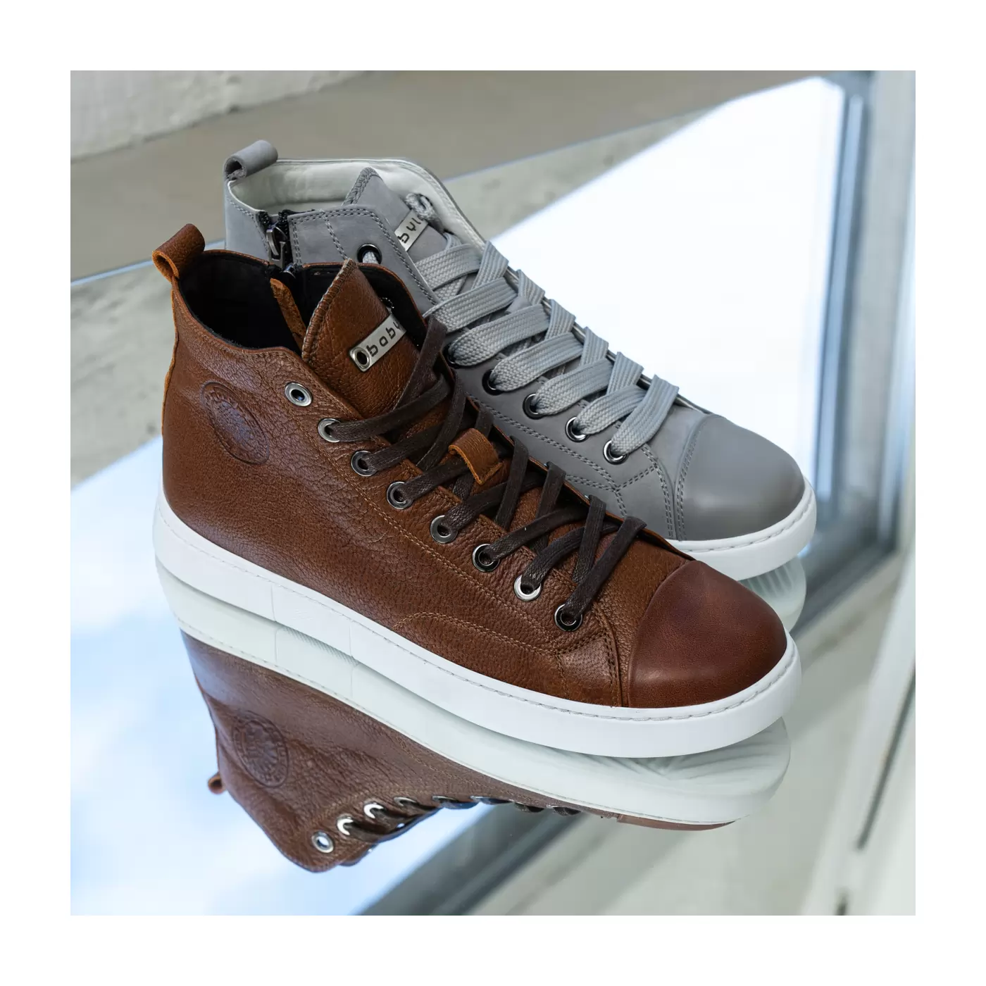 High-top sneakers for men.