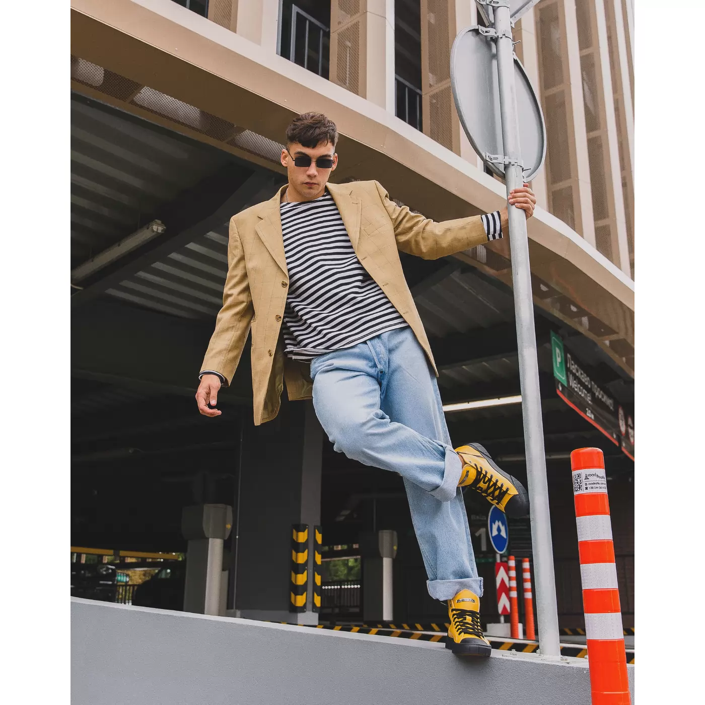 High-top sneakers for men.