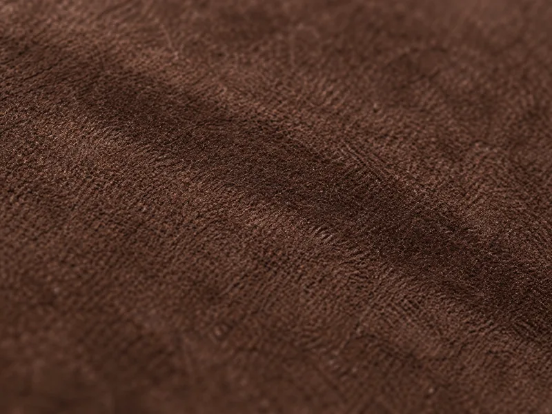 Close-up of nubuck: short, even nap