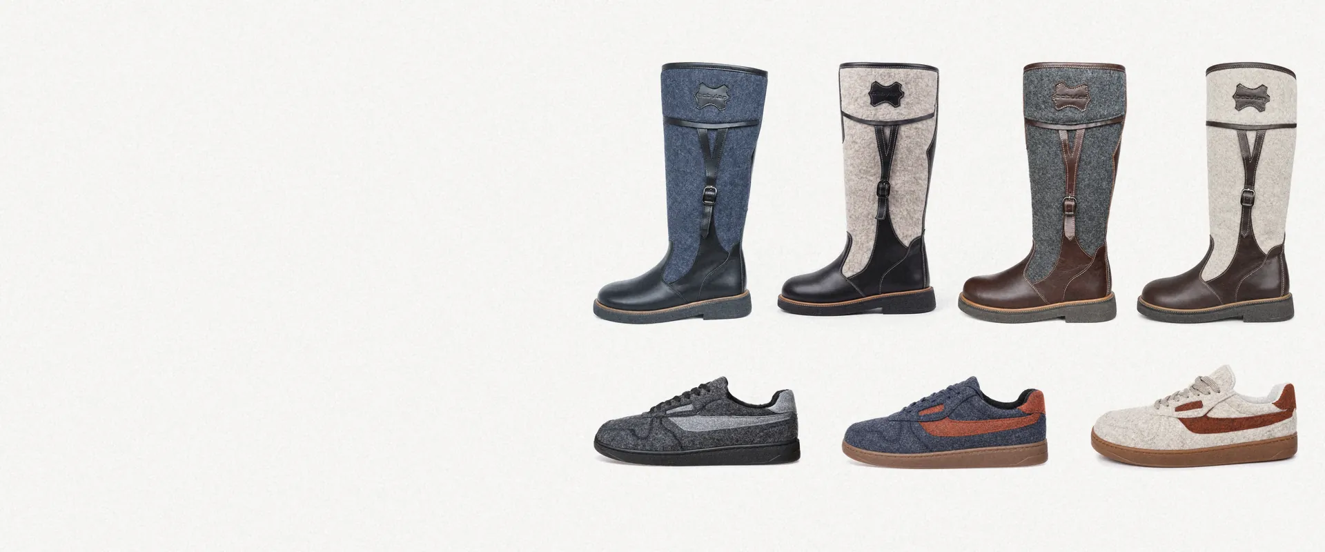 Felt Boots & Wool Felt Sneakers